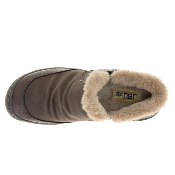 JBU Women's Heather Faux Fur Collar Comfort Casual Slip On Shoes Size 6 NWT - Picture 4 of 5